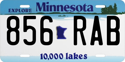 MN license plate 856RAB