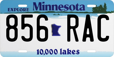MN license plate 856RAC