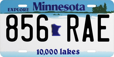MN license plate 856RAE