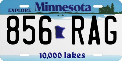 MN license plate 856RAG