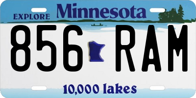 MN license plate 856RAM