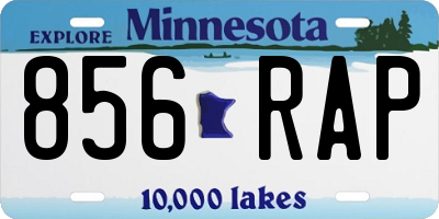 MN license plate 856RAP
