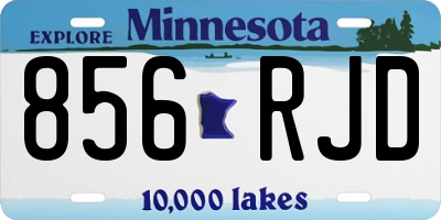 MN license plate 856RJD