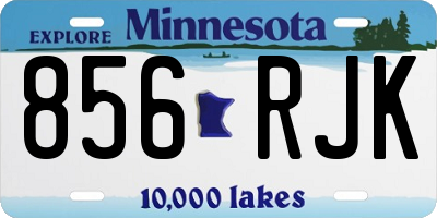 MN license plate 856RJK
