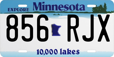 MN license plate 856RJX