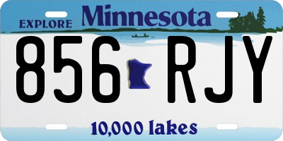MN license plate 856RJY