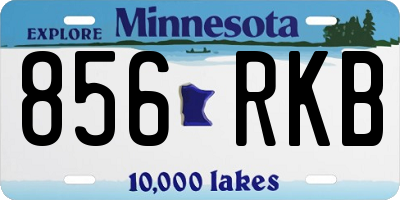 MN license plate 856RKB