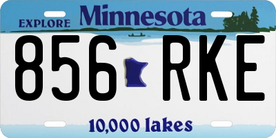 MN license plate 856RKE