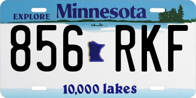 MN license plate 856RKF