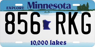 MN license plate 856RKG