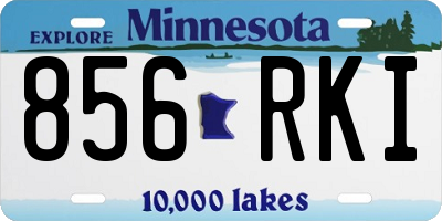 MN license plate 856RKI