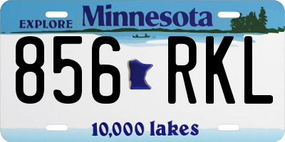 MN license plate 856RKL