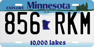 MN license plate 856RKM