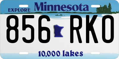 MN license plate 856RKO