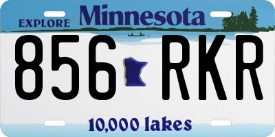 MN license plate 856RKR