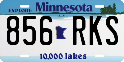 MN license plate 856RKS