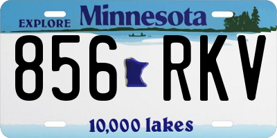 MN license plate 856RKV