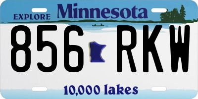 MN license plate 856RKW