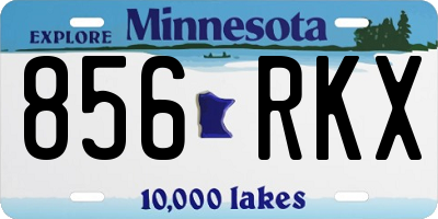 MN license plate 856RKX