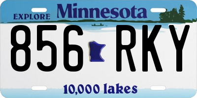 MN license plate 856RKY