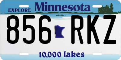 MN license plate 856RKZ