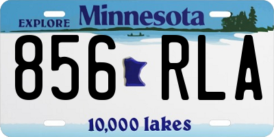 MN license plate 856RLA