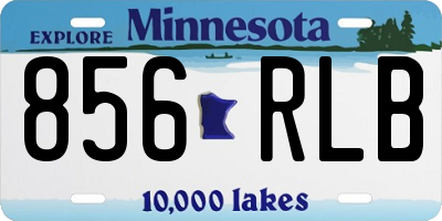 MN license plate 856RLB