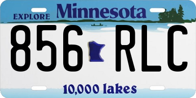 MN license plate 856RLC