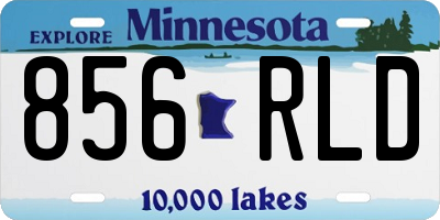 MN license plate 856RLD