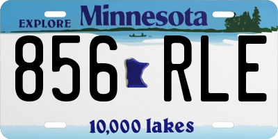 MN license plate 856RLE
