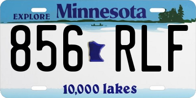 MN license plate 856RLF