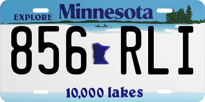 MN license plate 856RLI