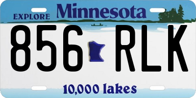 MN license plate 856RLK