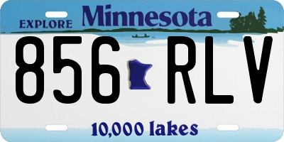 MN license plate 856RLV