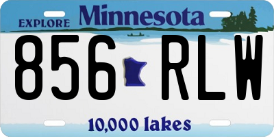 MN license plate 856RLW