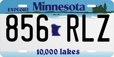 MN license plate 856RLZ