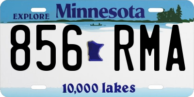 MN license plate 856RMA