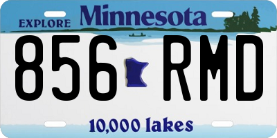 MN license plate 856RMD
