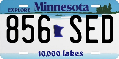 MN license plate 856SED