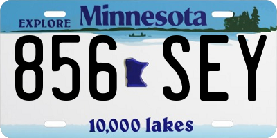 MN license plate 856SEY