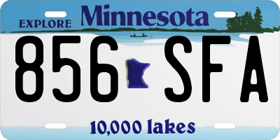 MN license plate 856SFA