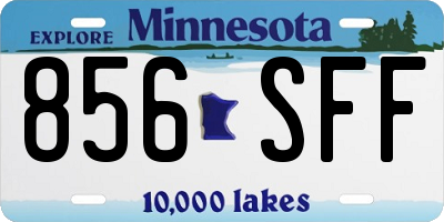 MN license plate 856SFF