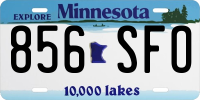 MN license plate 856SFO