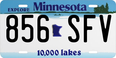 MN license plate 856SFV