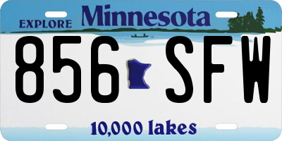 MN license plate 856SFW