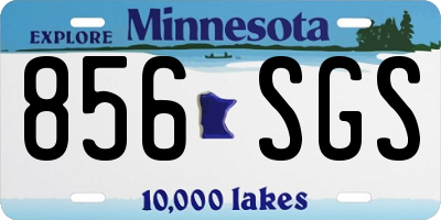 MN license plate 856SGS