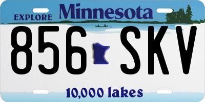 MN license plate 856SKV