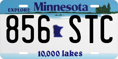 MN license plate 856STC