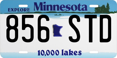 MN license plate 856STD