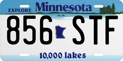 MN license plate 856STF